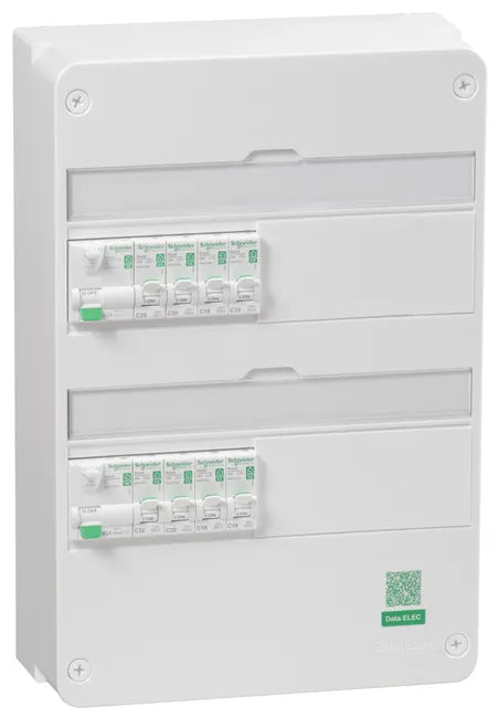 Tableau SCHNEIDER 2 rangées pré-équipé et précâblé AUTO Resi9 XE