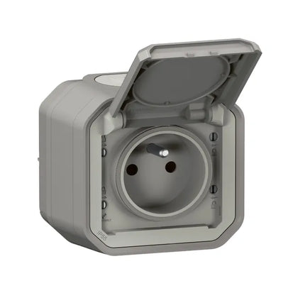Prise complet Plexo LEGRAND gris