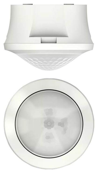 Détecteur de présence theRonda S360-101 AP WH, 360°, 50 m² (Ø 8 m), 230 V AC, montage en saillie au plafond, IP54 (à l’état monté) – Theben 2080555