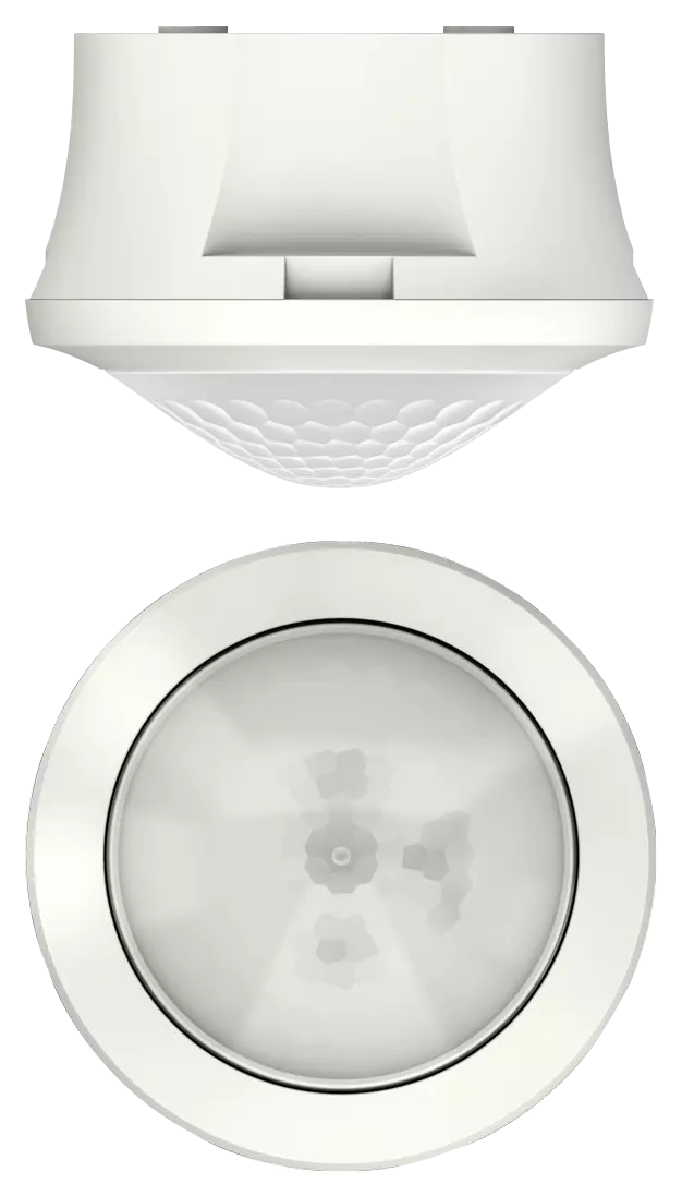 Détecteur de mouvement theMova S360-101 AP WH, 360°, 50 m² (Ø 8 m), 230 V AC, montage en saillie au plafond, IP54 (à l’état monté) – Theben 1030555