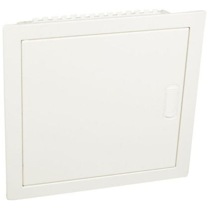 Porte en acier pour armoire 1 rangée × 12 modules IP40, montage encastré, largeur 330mm, hauteur 305mm, profondeur 90mm – Legrand 001531