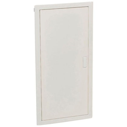 Porte en acier pour armoire 4 rangées × 12 modules IP40, montage encastré, largeur 330mm, hauteur 680mm, profondeur 90mm – Legrand 001534