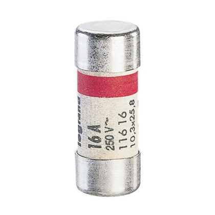Fusible fusible à cartouche 16A, 250V – Legrand 011616 – lot de 100