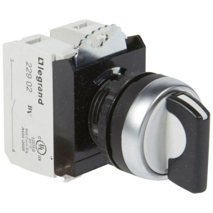 Bouton-poussoir coloris noir, 2NO, 3P, 230V, 1P – Legrand 023732