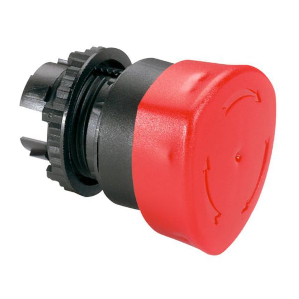 Bouton-poussoir Osmoz lumineux, rouge, IP66, 22.5 mm, 40 mm – Legrand 023882