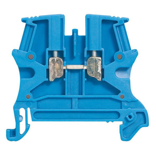 Bornier Viking 3 24A, 800V, connexion à vis, rail DIN 35mm, largeur 5mm, coloris bleu – Legrand 037100
