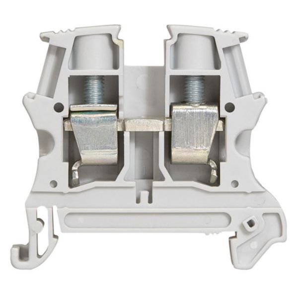 Bornier Viking 3 coloris gris, 57A, 800V, connexion à vis, rail DIN 35mm – Legrand 037163