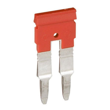 Peigne de pontage pour bornier Viking 3 2 blocs, pas 6mm, équipotentiel, USB-A, rouge – Legrand 037505 – lot de 50