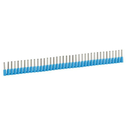Embouts Starfix en bandes 0,75 mm², coloris bleu, en polypropylène, cuivre, longueur 8 mm – Legrand 037662