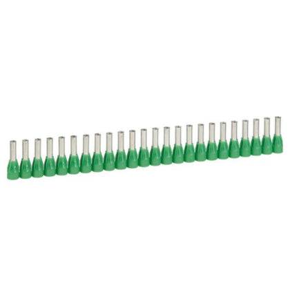 Embouts Starfix en bandes 6 mm², 6 mm, coloris vert, cuivre, en polyamide – Legrand 037668 – lot de 250