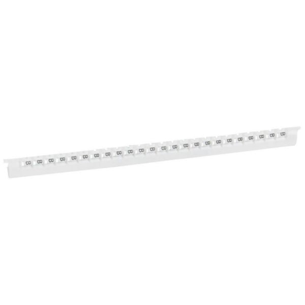 Repère de câble Memocab, coloris blanc, coloris noir, lettre O, 2,2 mm, en plastique – Legrand 037827 – lot de 240