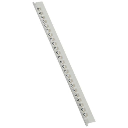 Repère de câble Memocab, coloris blanc, coloris noir, lettre O, 2,2 mm, en plastique, O – Legrand 037840 – lot de 240