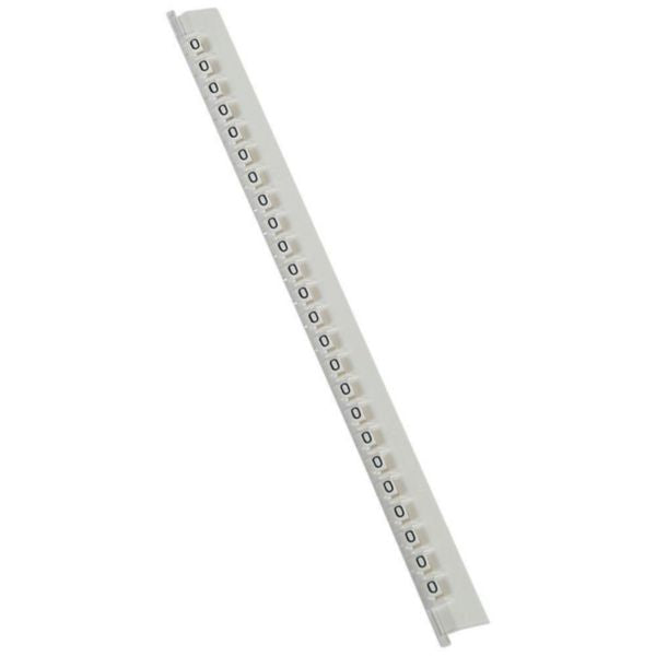 Repère de câble Memocab, coloris blanc, coloris noir, lettre O, 2,2 mm, en plastique, O – Legrand 037840 – lot de 240