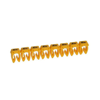 Repère de câble CAB 3 2.7 - 3,9 mm, coloris jaune, 1.4 - 1,8 mm, en plastique, 3 mm – Legrand 038224