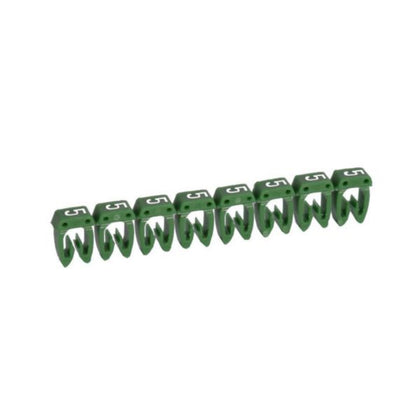 Repère de câble CAB 3, coloris vert, 1.4 - 1,8 mm, en plastique, 2.7 - 3,9 mm, 3 mm – Legrand 038225 – lot de 1200