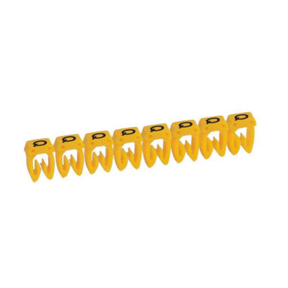 Repère de câble CAB 3 1,5 mm², lettre Q, coloris jaune, 1,4 mm, en plastique – Legrand 038316