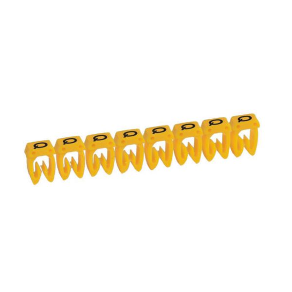 Repère de câble CAB 3 1,5 mm², lettre Q, coloris jaune, 1,4 mm, en plastique – Legrand 038316