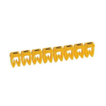 Repère de câble CAB 3 1,5 mm², lettre V, 1,4 mm, en plastique, 3,2 mm – Legrand 038321