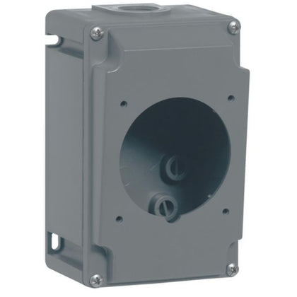 Boîte de montage pour prise industrielle Hypra 102×162×90mm, IP44/IP66, montage en saillie, 32A, gris – Legrand 052940