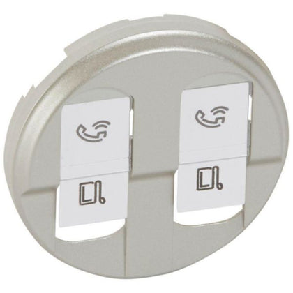 Plaque de finition RJ45, 2M, W 53mm, H 53mm, D 10mm – Legrand 068552 – lot de 10