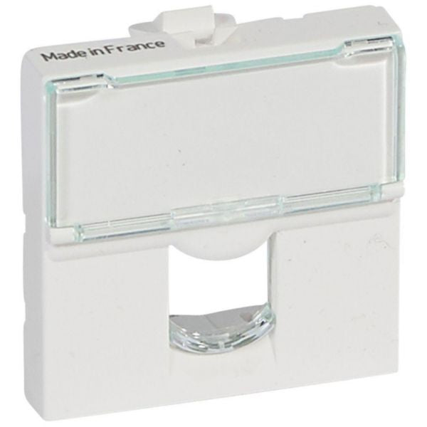 Plaque frontale Mosaic 2M, RAL 9003, W 45mm, H 45mm, D 18.8mm – Legrand 078602 – lot de 10