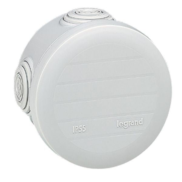 Boîte de dérivation Plexo Ø80mm, 51mm, gris, IP55 – Legrand 092002 – lot de 100