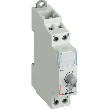 Interrupteur temporisé coloris blanc, 16A, 230V, 50/60Hz, 1 mod – Legrand 412602
