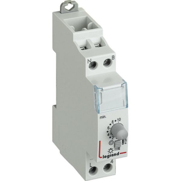 Interrupteur temporisé coloris blanc, 16A, 230V, 50/60Hz, 1 mod – Legrand 412602