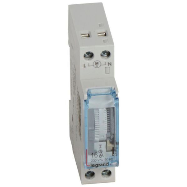 Interrupteur horaire IP20, 50 - 50 Hz, 60 mm, 83 mm, 17.5 mm – Legrand 412780