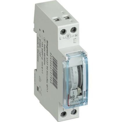 Interrupteur horaire IP20, 100, 50 - 60 Hz, 60 mm, 83 mm, 17.5 mm, DIN rail – Legrand 412790
