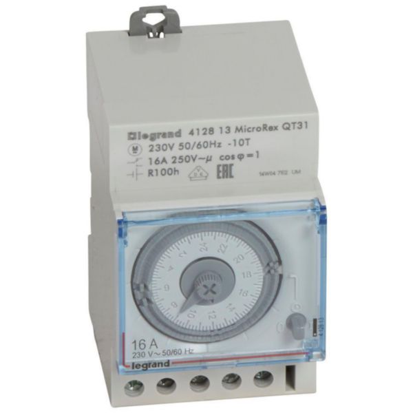 Interrupteur horaire IP20, 100, 60 Hz, 83 mm, 52.5 mm – Legrand 412813