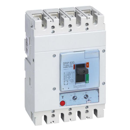 Disjoncteur de puissance à boîtier moulé DPX3 630 4P, 400 A, 36 kA, 400 V, magnétothermique – Legrand 422007