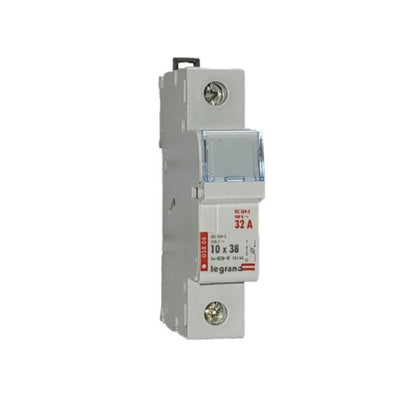 Porte-fusible 500 V, 1P, 38 mm, IP20, DIN rail – Legrand 005808 – lot de 10