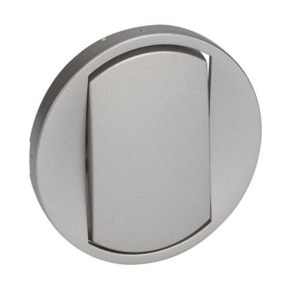 Plaque de finition RAL 7006, finition titane, à encliqueter, en thermoplastique – Legrand 068301 – lot de 10