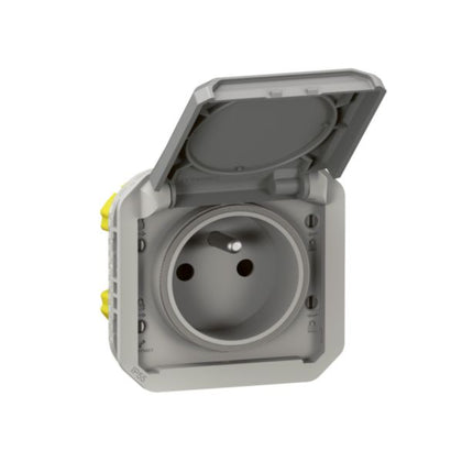 Prise de courant Plexo coloris gris – Legrand 069551L