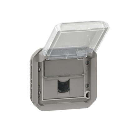 Prise RJ45 Plexo FTP, gris, IP55, Cat 6, 42.75 mm – Legrand 069569L
