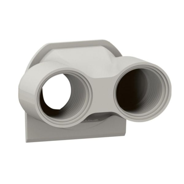 Presse-étoupe Plexo Ø 18mm, coloris gris, en plastique – Legrand 069670L – lot de 10