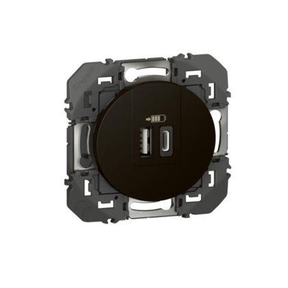 Chargeur USB Dooxie 15W, 3A, 250V, 60Hz, USB Type-A, coloris noir – Legrand 095288
