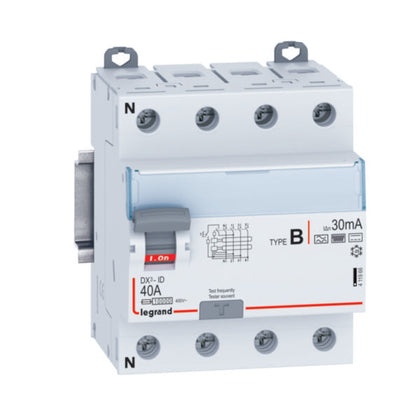 Disjoncteur différentiel DX3 40 A, 30 mA – Legrand 411966