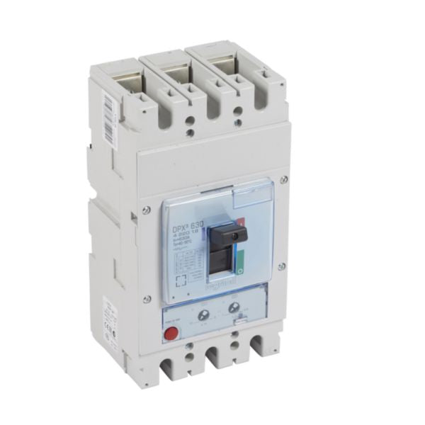 Disjoncteur boîtier moulé DPX3 630 IP30, 50kA, 400V, 690V, 630A – Legrand 422018