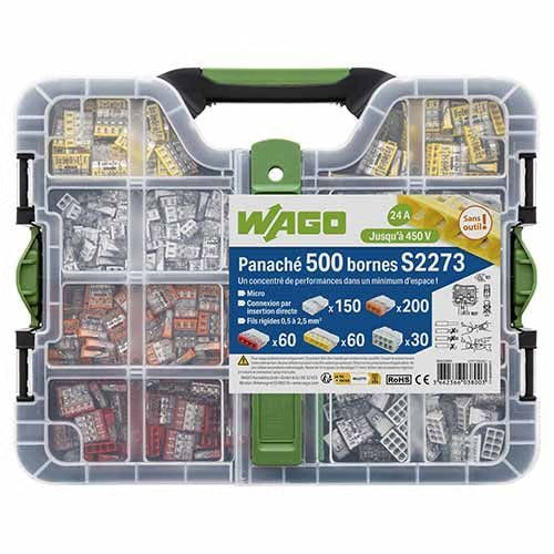 Wago Valisette 500 bornes de connexions automatiques S2273